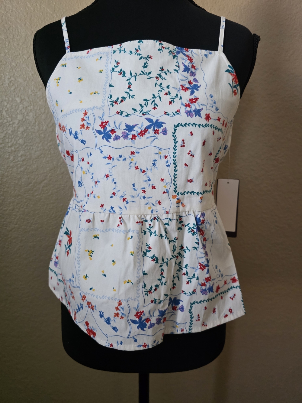 Weekend Academy Girls' Cotton‎ Babydoll Tank Top Floral Print Front Lined